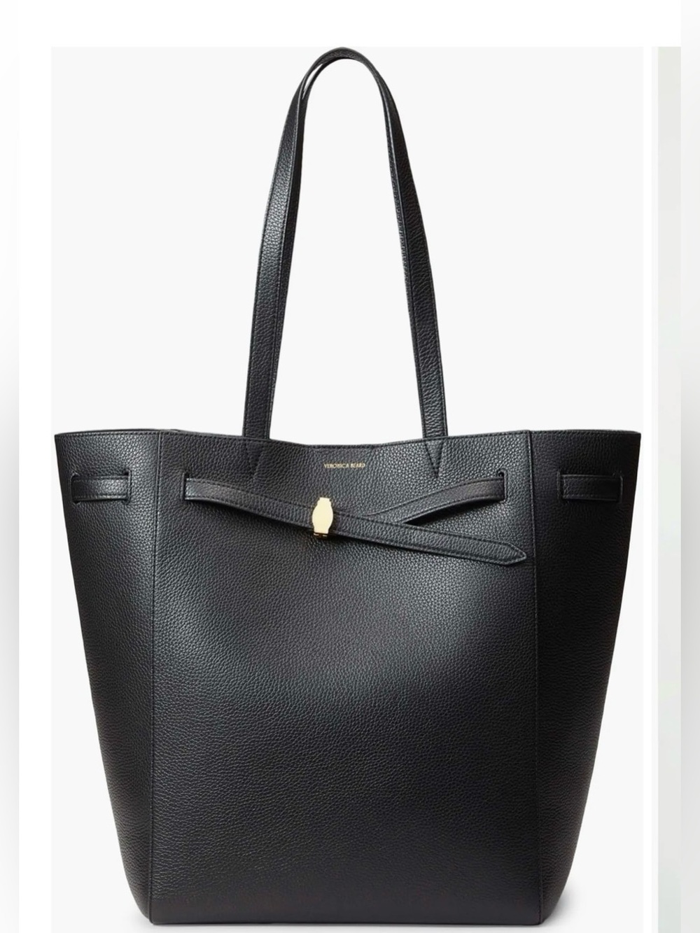 Veronica Beard Dash Tote. Black/Gold.